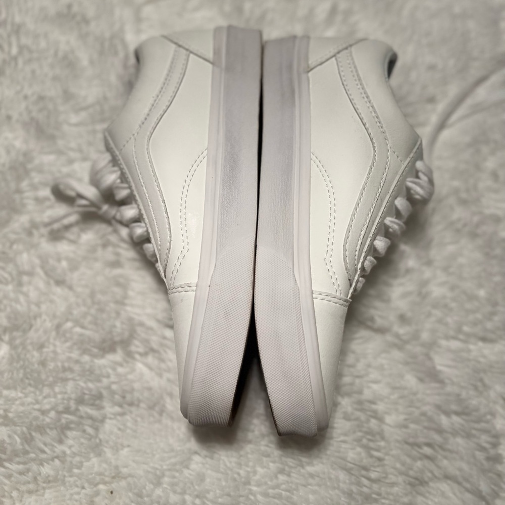 White Vans worn once